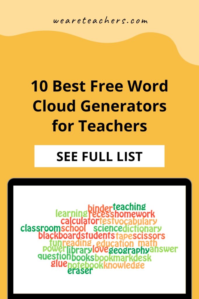 We've put together a list of free word cloud generators for teachers that you'll love using with students in the classroom!