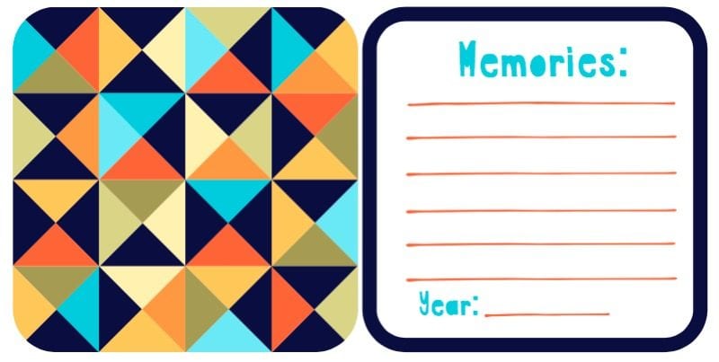 Mosaic DIY printable coaster