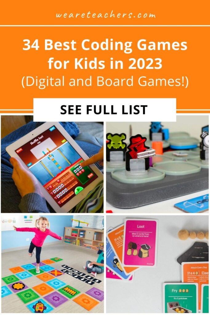 Find the best coding games for kids, from pre-K through teens, beginner to advanced. Includes digital and board game options!