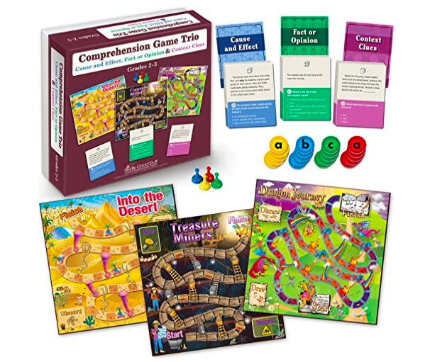 3 board games kids can use for third grade reading comprehension