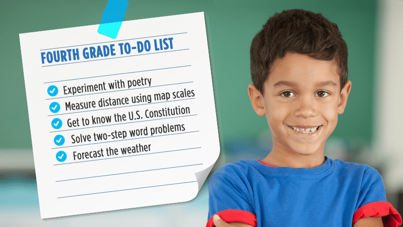 Fourth Grade To do list