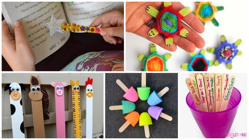 Ten Fun Craft Ideas using Popsicle Craft Sticks