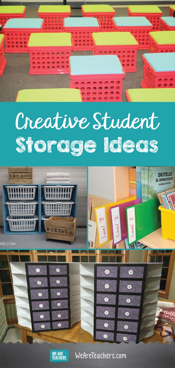 Best of WeAreTeachers HELPLINE: Creative Student Storage Ideas