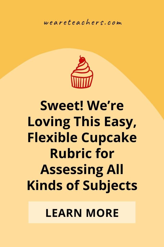 Sweet! We're Loving This Easy, Flexible Cupcake Rubric for Assessing All Kinds of Subjects