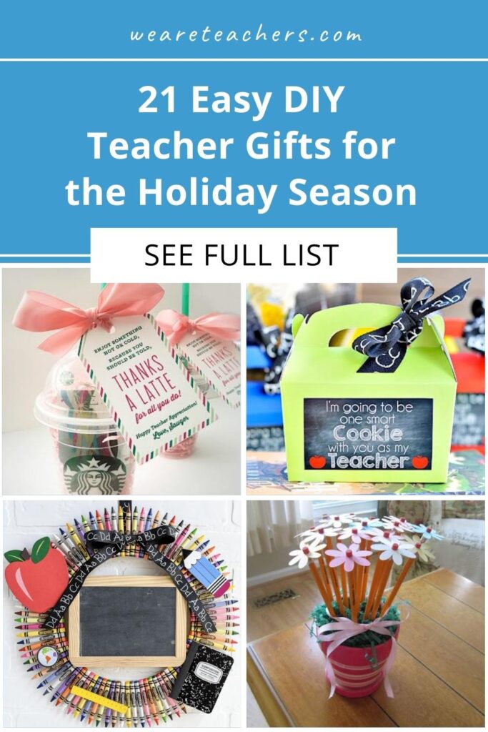 These DIY teacher gifts are adorable and easy make. Help your student show their teacher how much they appreciate being in their class.