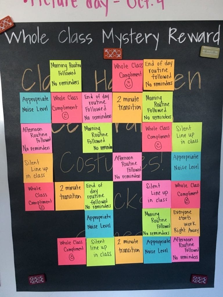 Whole Class Mystery Reward poster