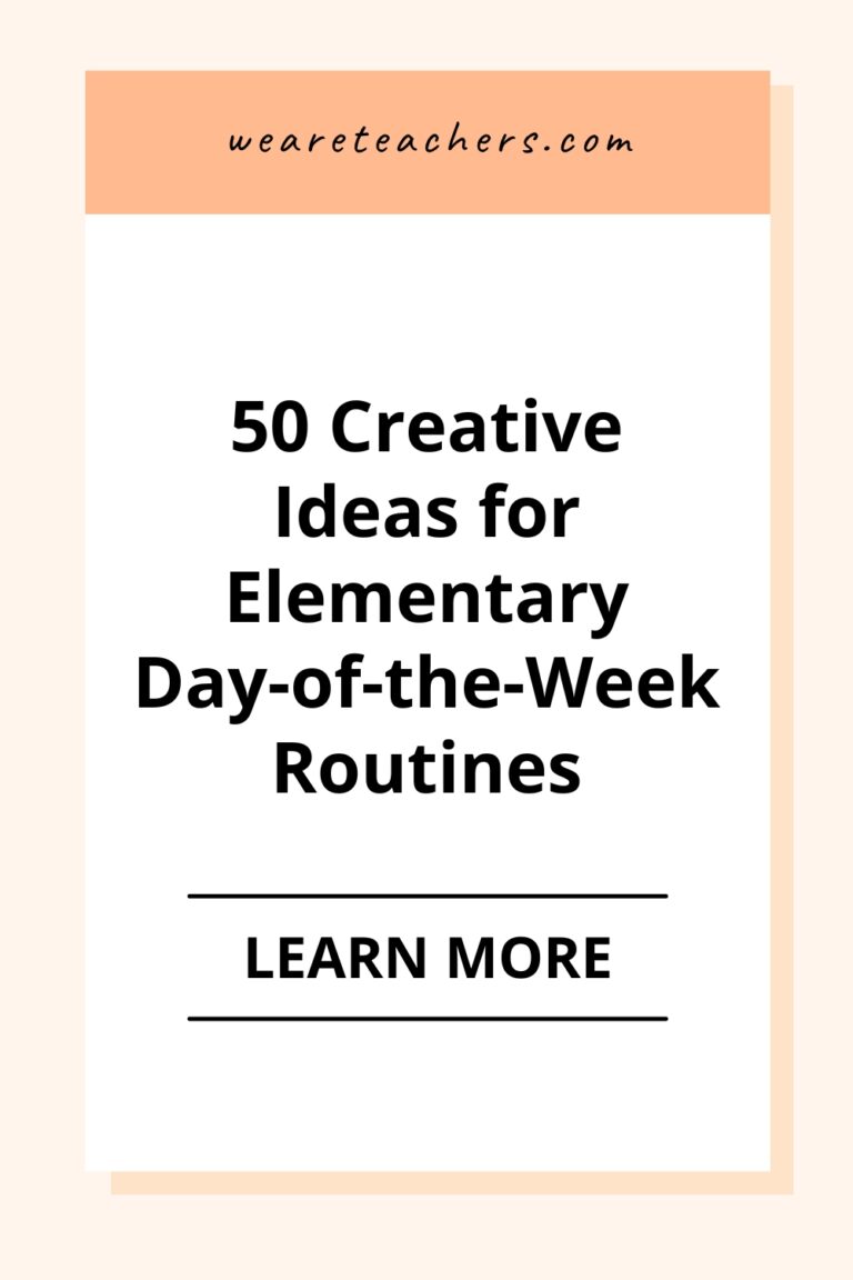 50 Day-of-the-Week Routines for Elementary Students