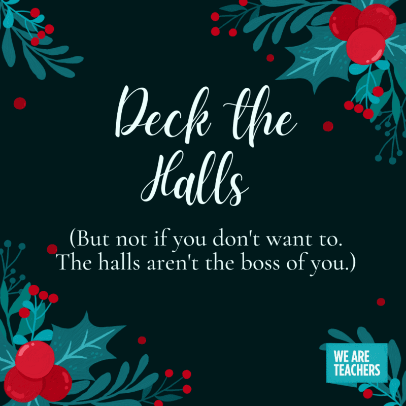 Honest holiday card for teacher