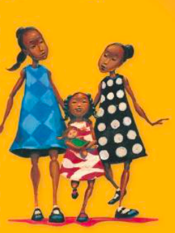 Delphine and her sisters from One Crazy Summer, as an example of children's book characters