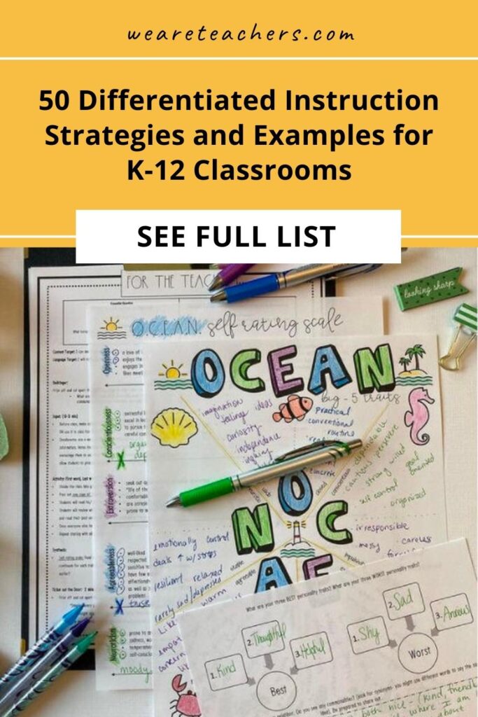 Use these examples of differentiated instruction strategies in your classroom to ensure every student has a chance to succeed each day.