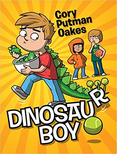 Book cover for Dinosaur Boy as an example of dinosaur books for kids