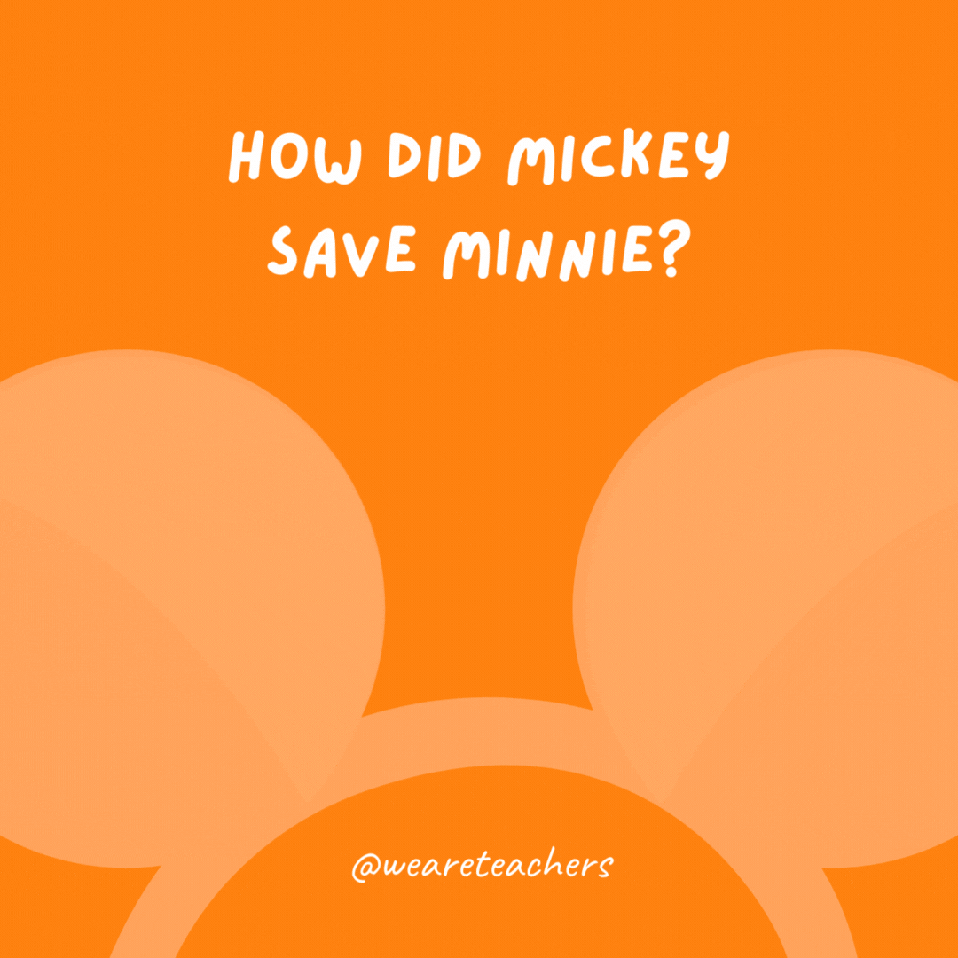 What happened the first time Mickey saw Minnie?