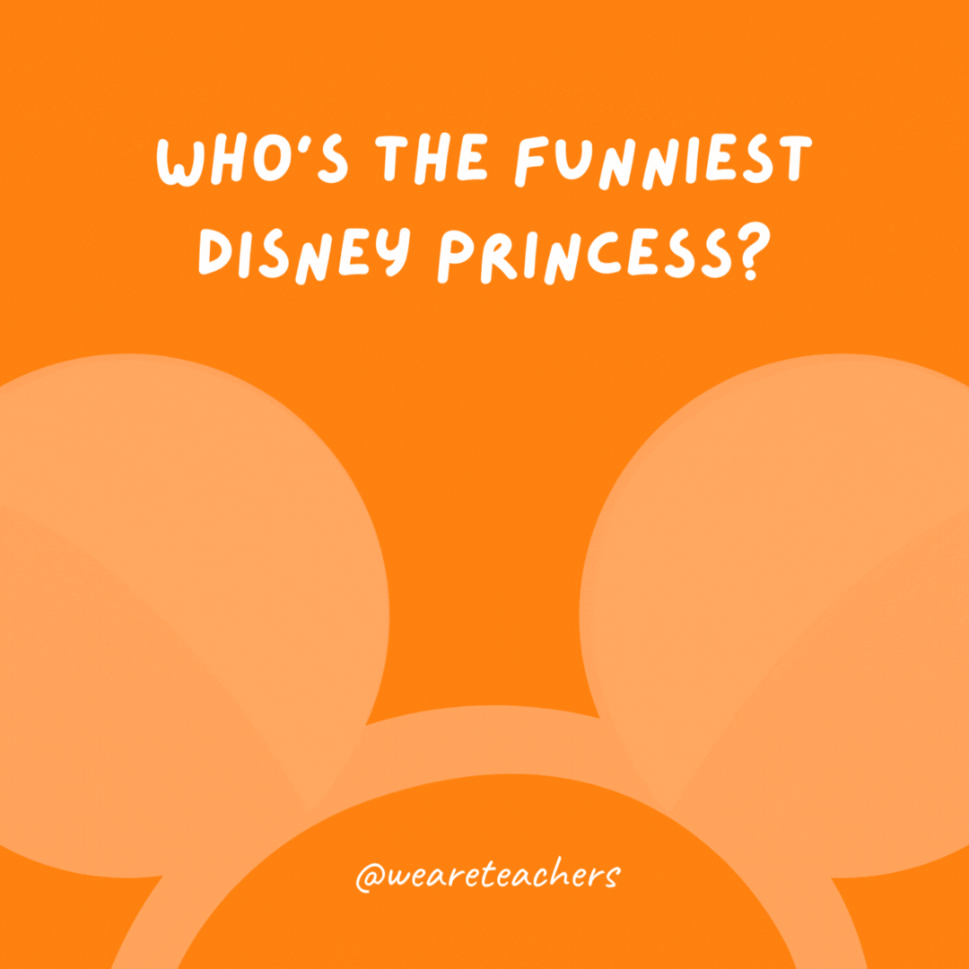 Who's the funniest Disney princess? RaPUNzel.- Disney jokes