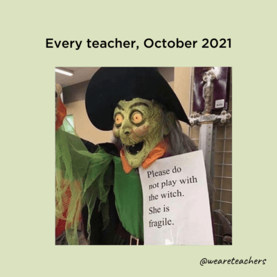 Do not touch the witch Halloween meme
