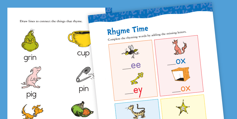 Rhyming Activity Packet