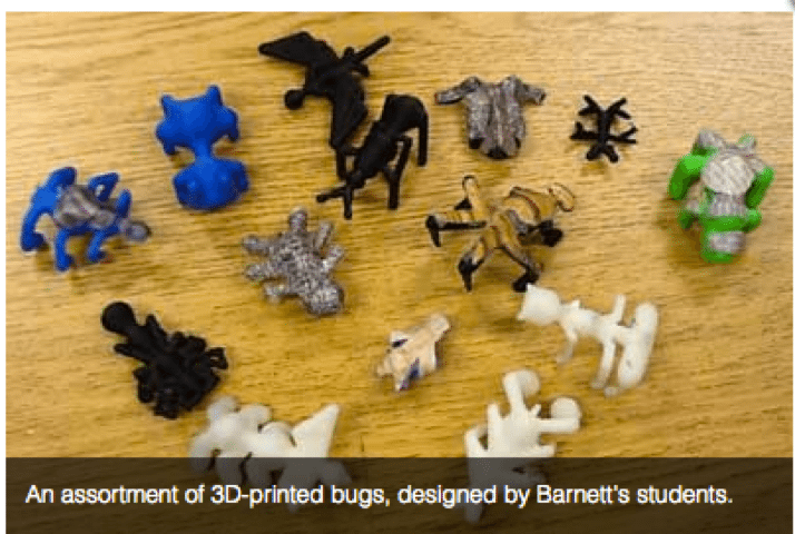 Design and Print Bugs - 9 Amazing Ways Teachers Can Use a 3D Printer to Teach Math and Science