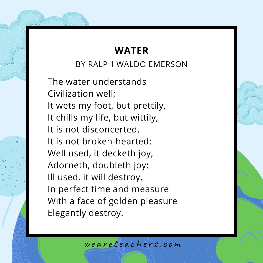 Water by Ralph Waldo Emerson