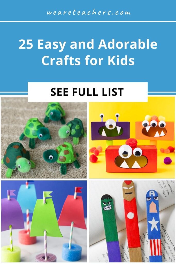 Kids love to explore through art and we love to foster that creativity. Check out our favorite easy crafts for kids!