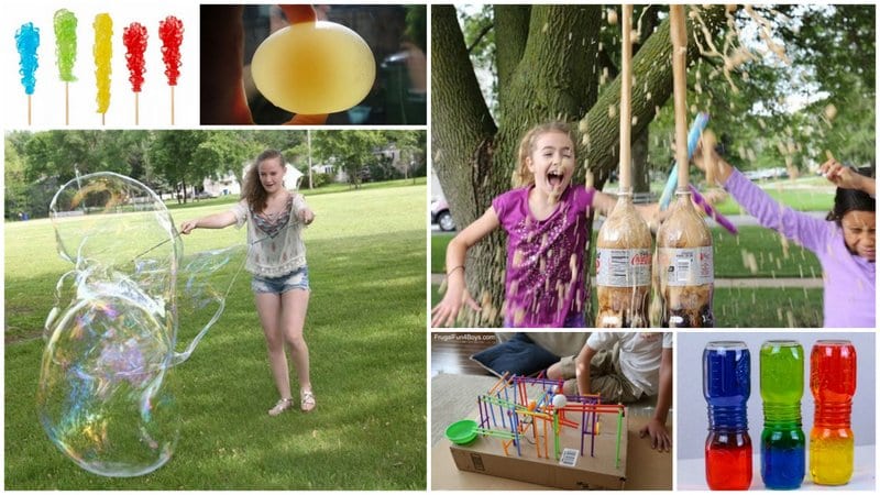 Collage of Easy Science Experiments