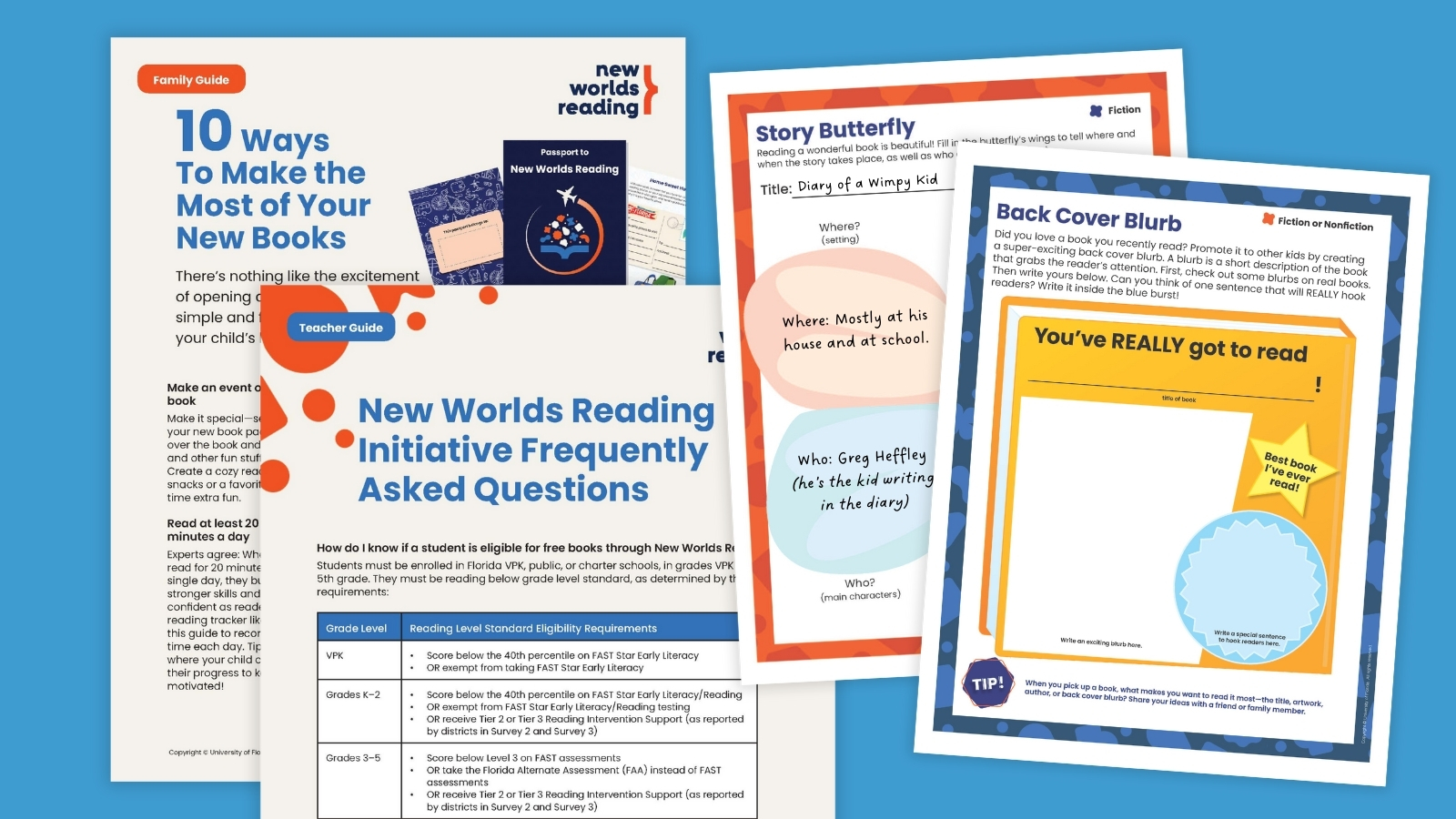 كتب مجانية
لطلاب ولاية فلوريدا المؤهلين