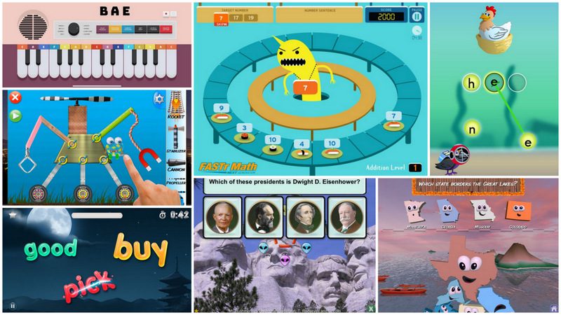Collection of Educational iPad Games for Kids