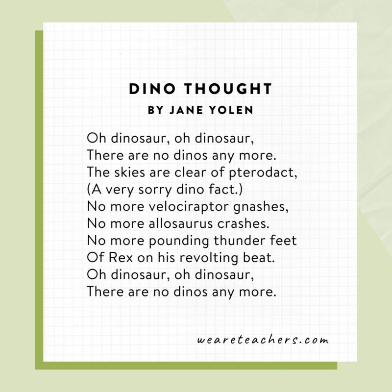 Dino Thought by Jane Yolen.