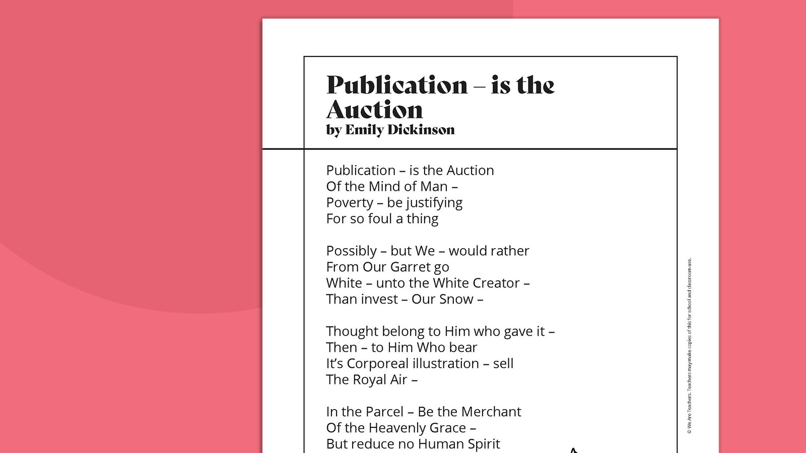Publication—is the Auction
