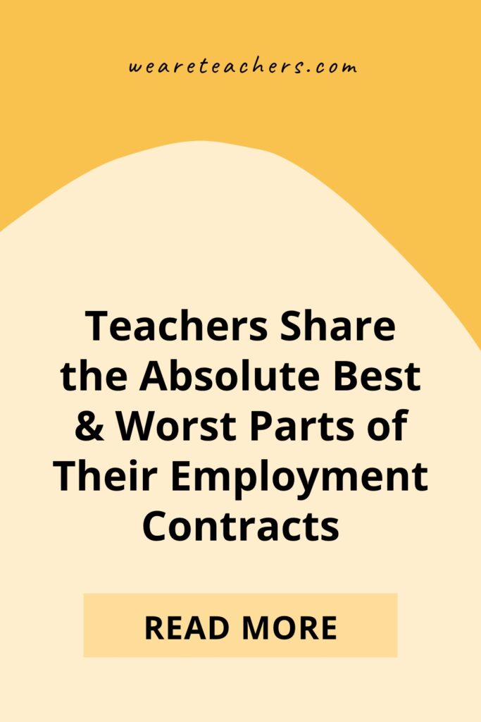 Our readers shared the best and worst parts of their teacher contracts. We're kind of jealous of some of the perks. Others ... not so much.