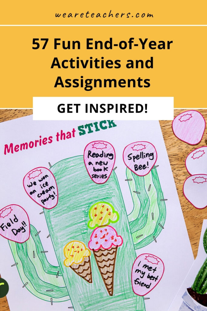 Create memories and celebrate achievements with these end-of-year assignments and activities for students at every grade level.