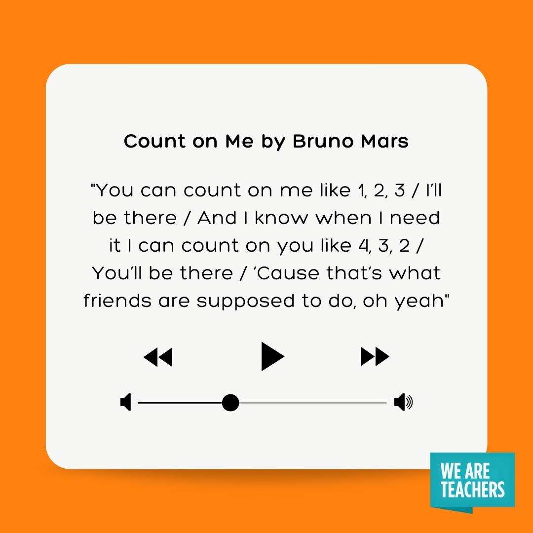 Count on Me by Bruno Mars