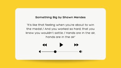 Something Big by Shawn Mendes.