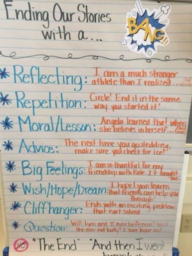 Ending Story Anchor Chart