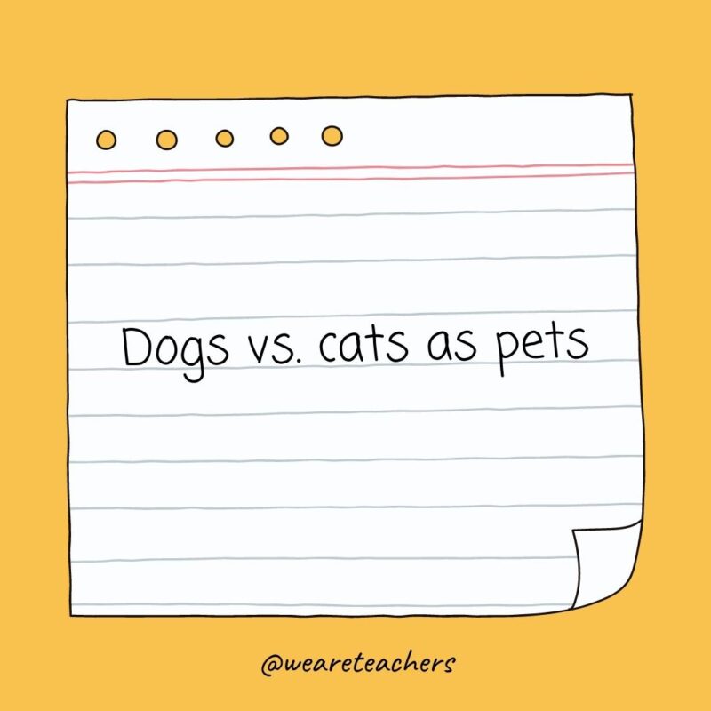 Dogs vs. cats as pets