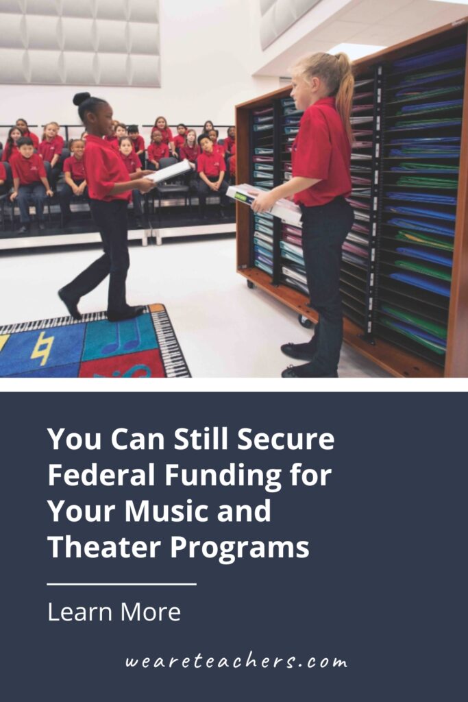 Need supplies for your school music and theater programs? There is still plenty of time to apply for ESSER funds for these vital programs.