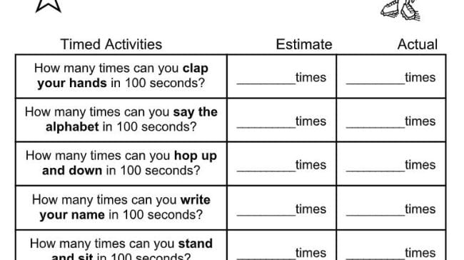 Estimation Activities Mrs Ts First Grade Class