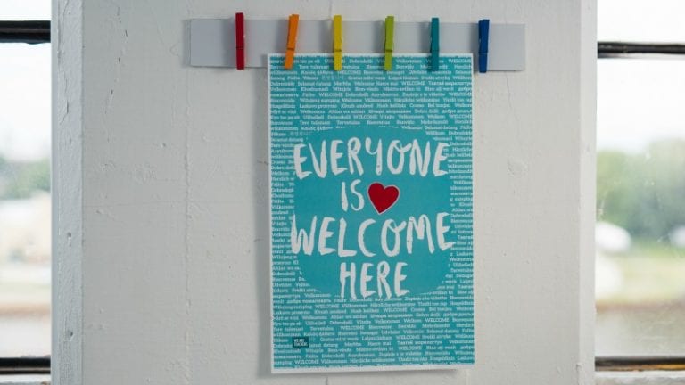 Everyone is Welcome Here: Download This Free Poster