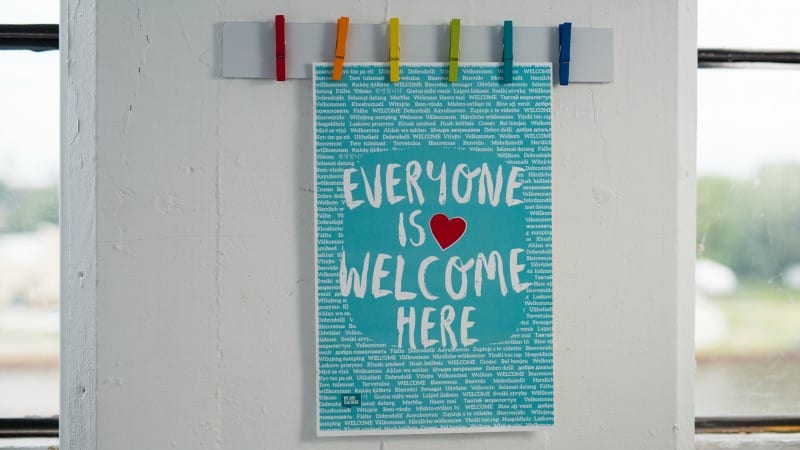 Everyone is Welcome Here: Download This Free Poster
