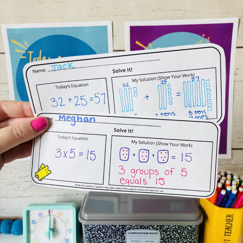an image of an exit ticket that teachers can use to assess student learning