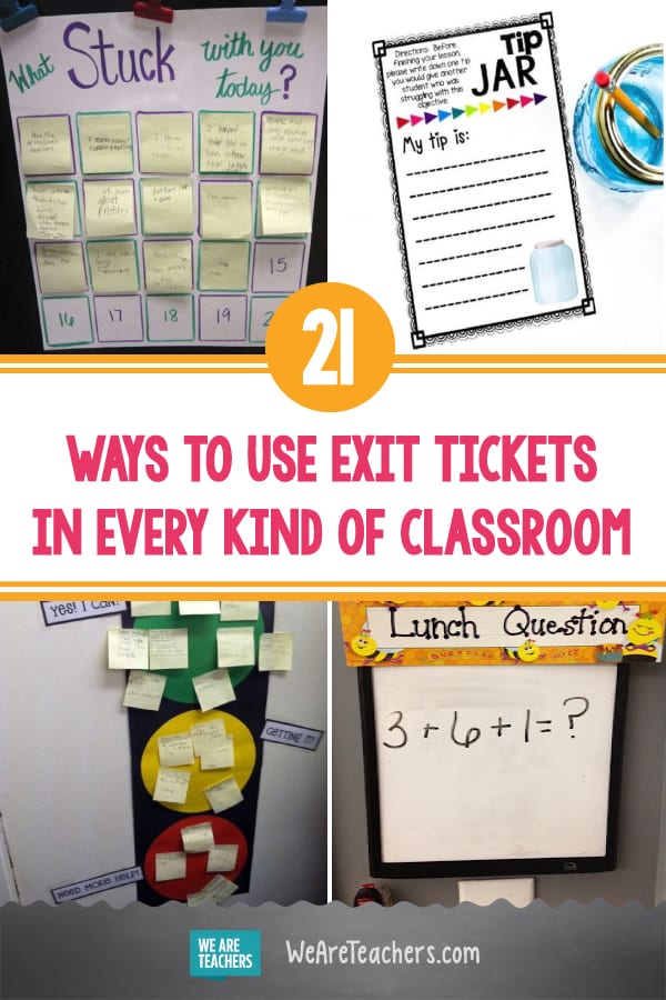 21 Ways to Use Exit Tickets in Every Kind of Classroom (Including Online)