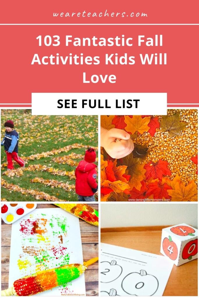 It's fall! Time for all things leaves, pumpkins, and apples. Here are our favorite fall activities for kids to help celebrate the season.