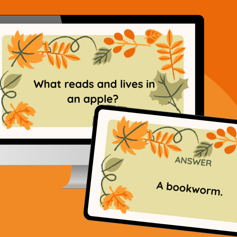 Fall Jokes an image of a computer and tablet screen featuring free fall jokes