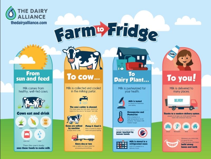 Farm to Fridge infographic