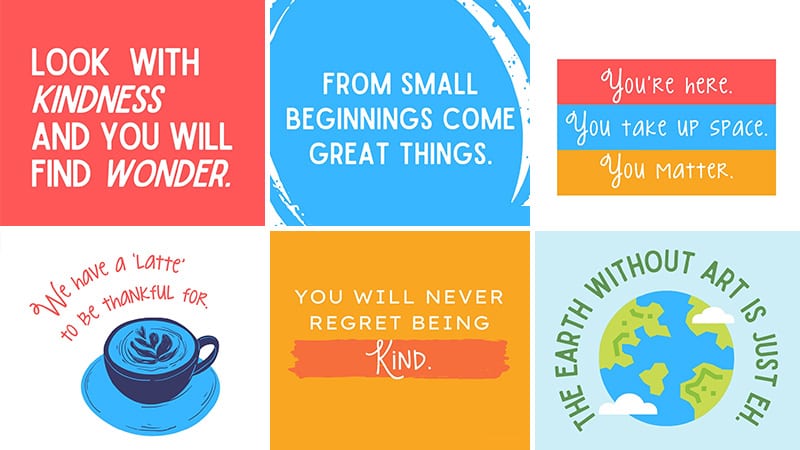 A collage of our 50 favorite classroom quotes.