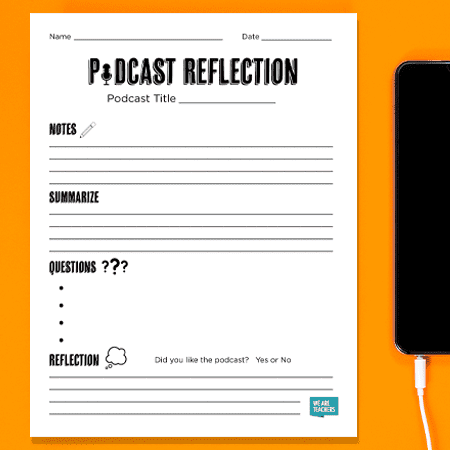 Get Your Podcast Reflection Printable