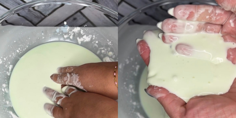 easy science experiment for kids: oobleck