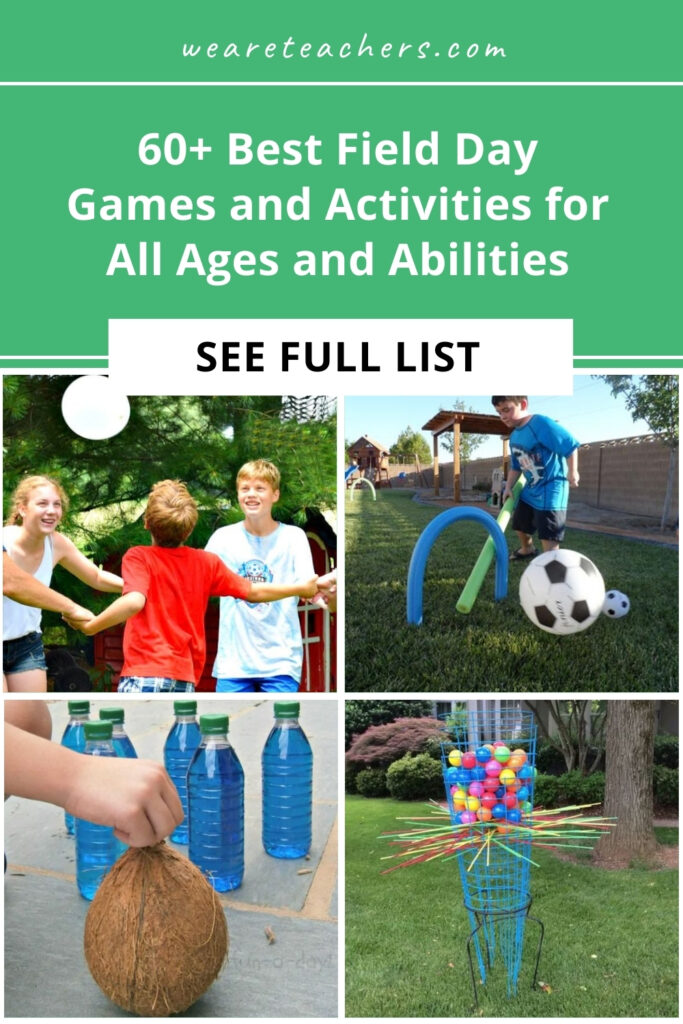 Looking for new and exciting field day games? Find ideas here for all ages, abilities, and skill levels, including non-strenuous events.