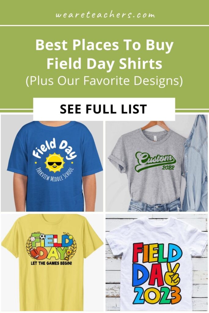Turn heads as the most fashionable classroom at your next Field Day with this list of best Field Day shirts!