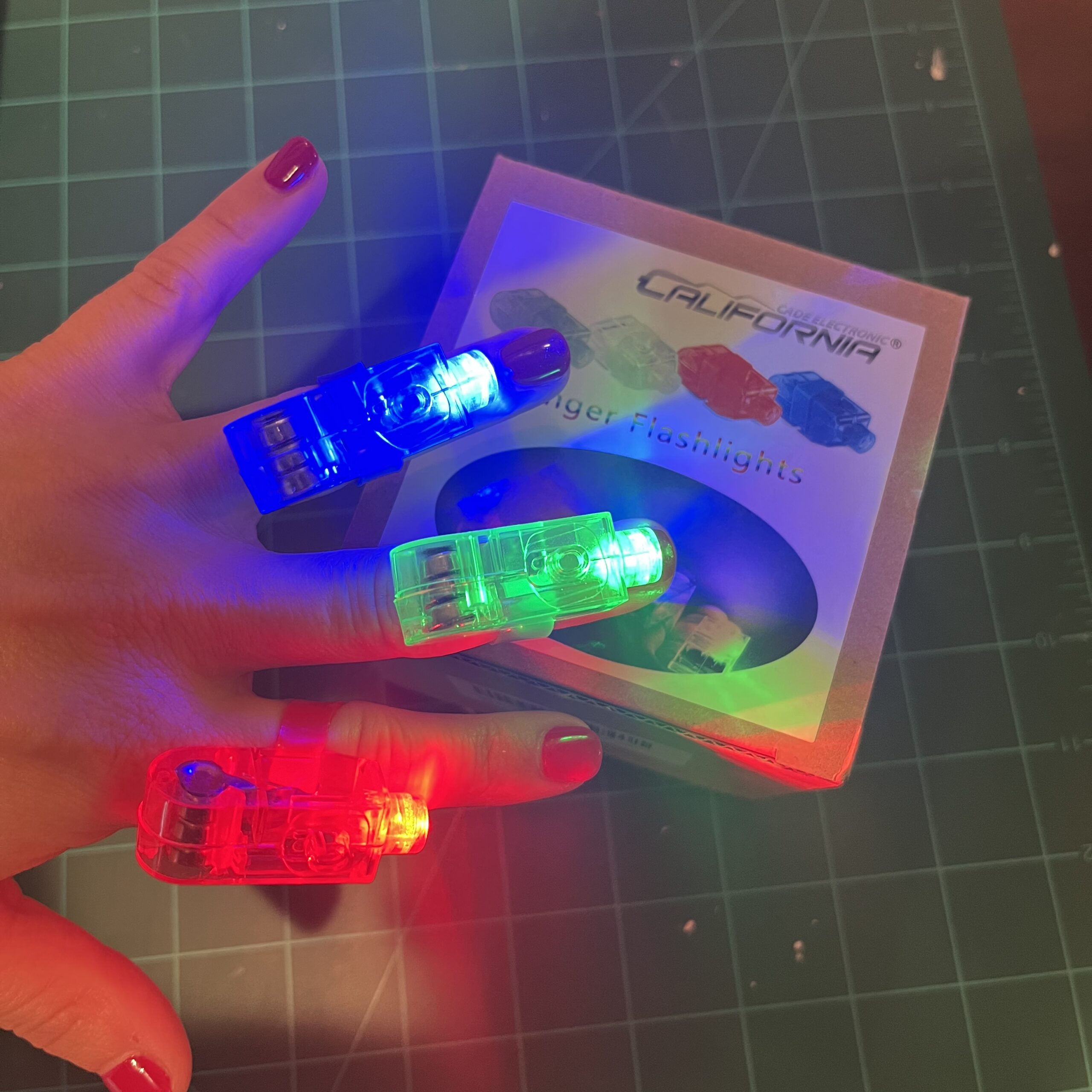Finger Light 2 Little flashlights students can wear on their fingers as an example of inexpensive gift ideas for students