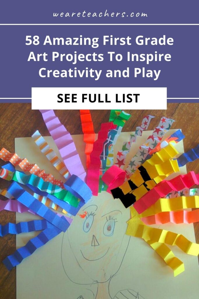 Keep firsties fun going all year long with this roundup of creative, simple, and enjoyable first grade art projects anyone can do!