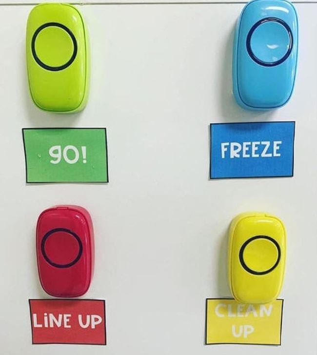 Classroom doorbell classroom management